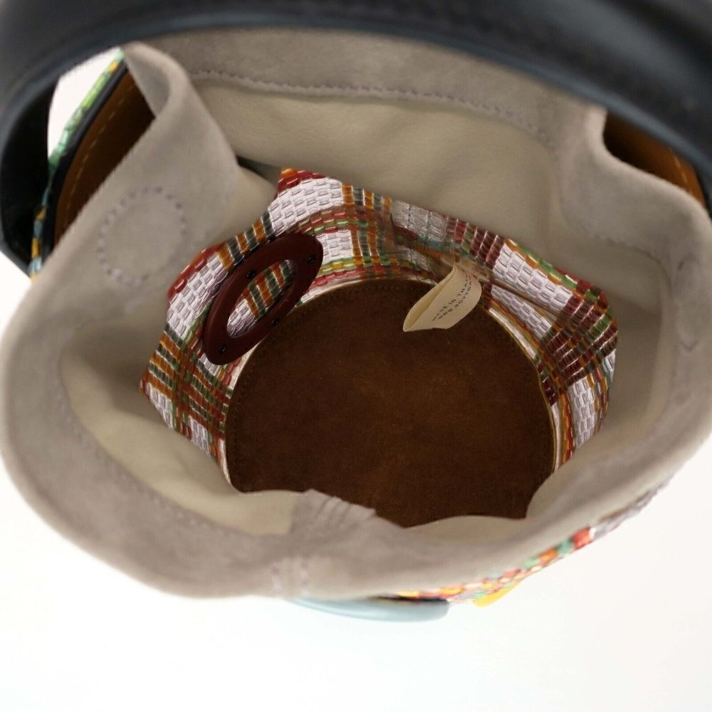 Boyy Bag X M'o Moda Operandi Raffia Woven Bucket Tote Artsy Purse Rare Find! — image 8 of 8